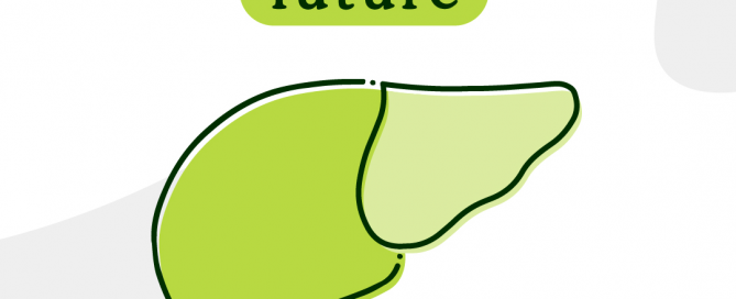 Hepatitis-free logo from World Health Organization (WHO) featuring a green designed liver