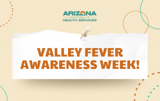 image of torn paper that reads "Valley Fever Awareness Week"